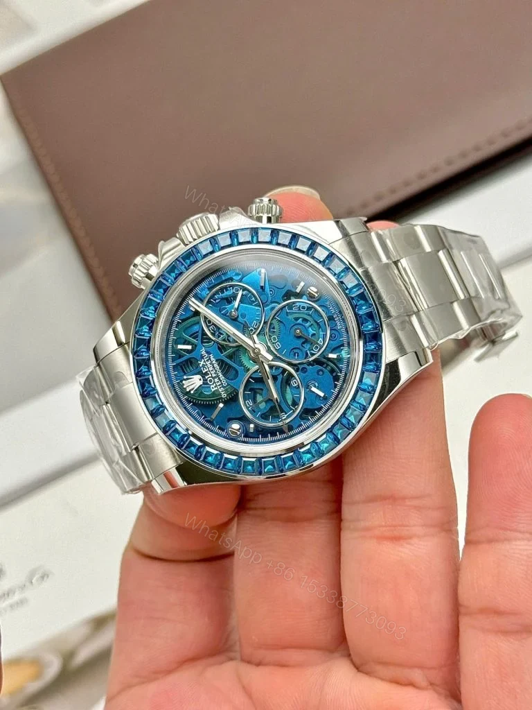 View 4 of Replica Rolex Cosmograph Daytona Arolla Challenge Blue Dial 40mm