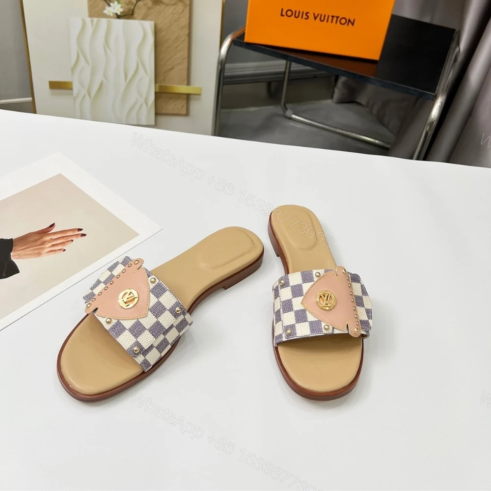 View 6 of LOUIS VUITTON LV FRAME FLAT MULE AZUR 1AHLPK