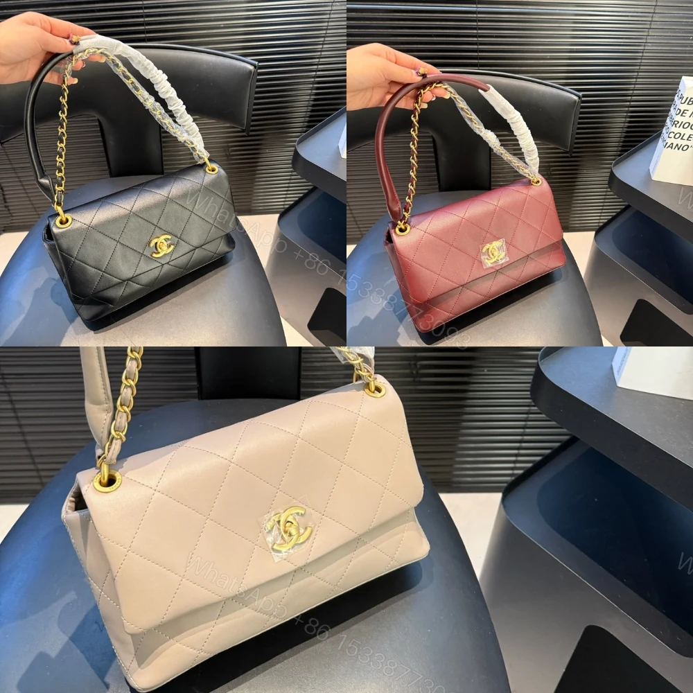 View 10 of Chanel Large Flap Bag Gold Tone Hardware Black 25Cm
