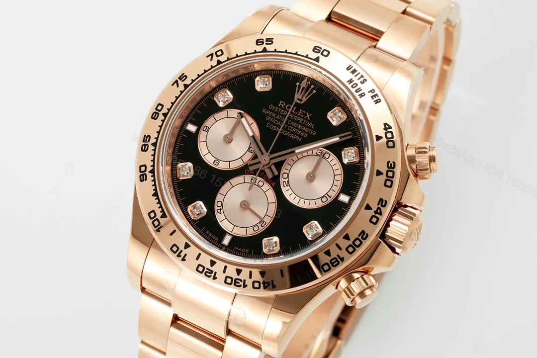 View 3 of BT Factory Clean Factory APS Daytona Rose Gold Black Dial Watch
