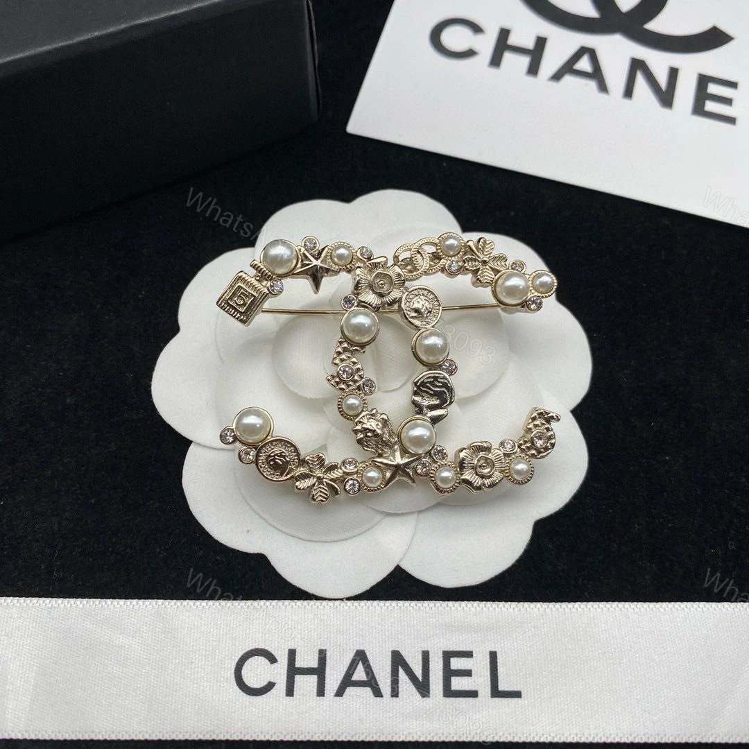 View 2 of CHANEL OTHER logo cc brooch