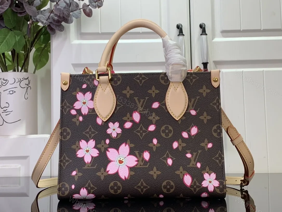 View 3 of Bold Blossom Messenger: Floral Luxury Handbag, Monogrammed Canvas