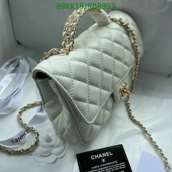 View 7 of Chanel Inspired Classic Black Flap Mini Bag- Elegant Style