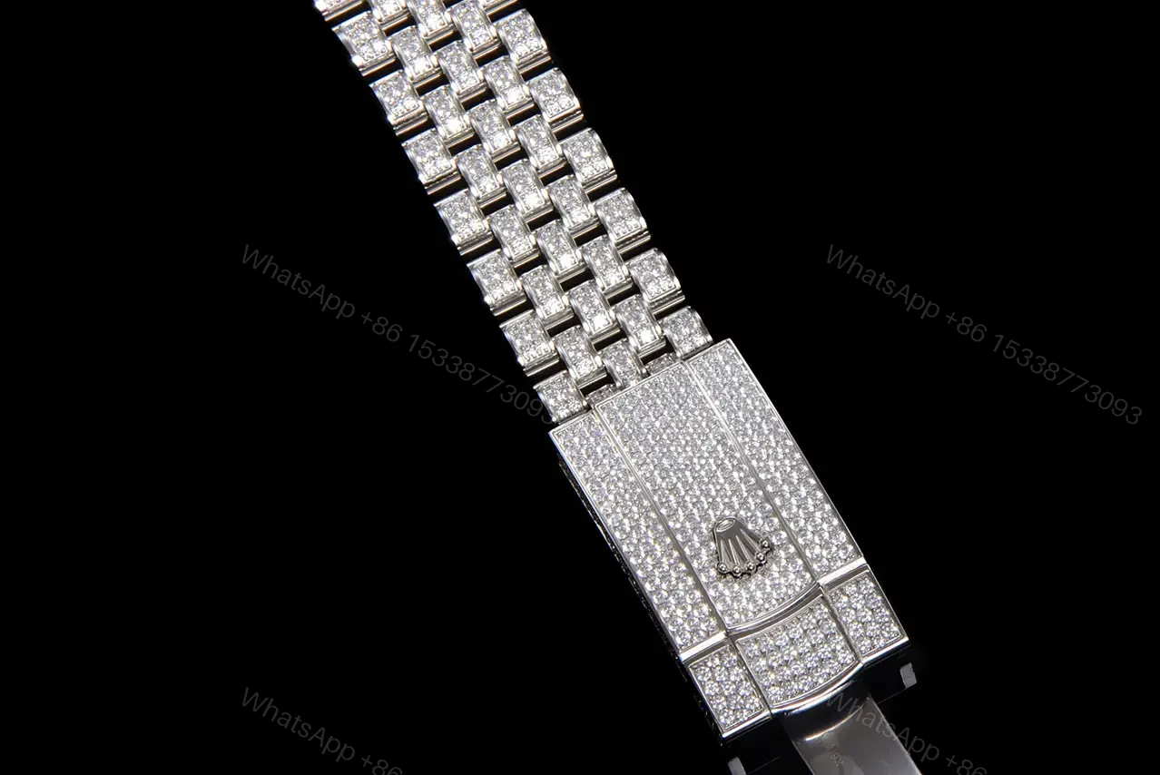 View 6 of Rolex Datejust Iced Black Dial Special Diamond Edition 41mm 126300-0007