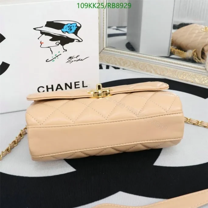 View 15 of Chanel Knockoff Quilted Red Classic Flap Bag RB8929
