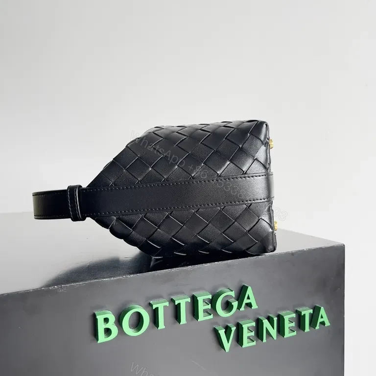 View 7 of Chic Woven Mini Shoulder Bag - Everyday Luxury, Black