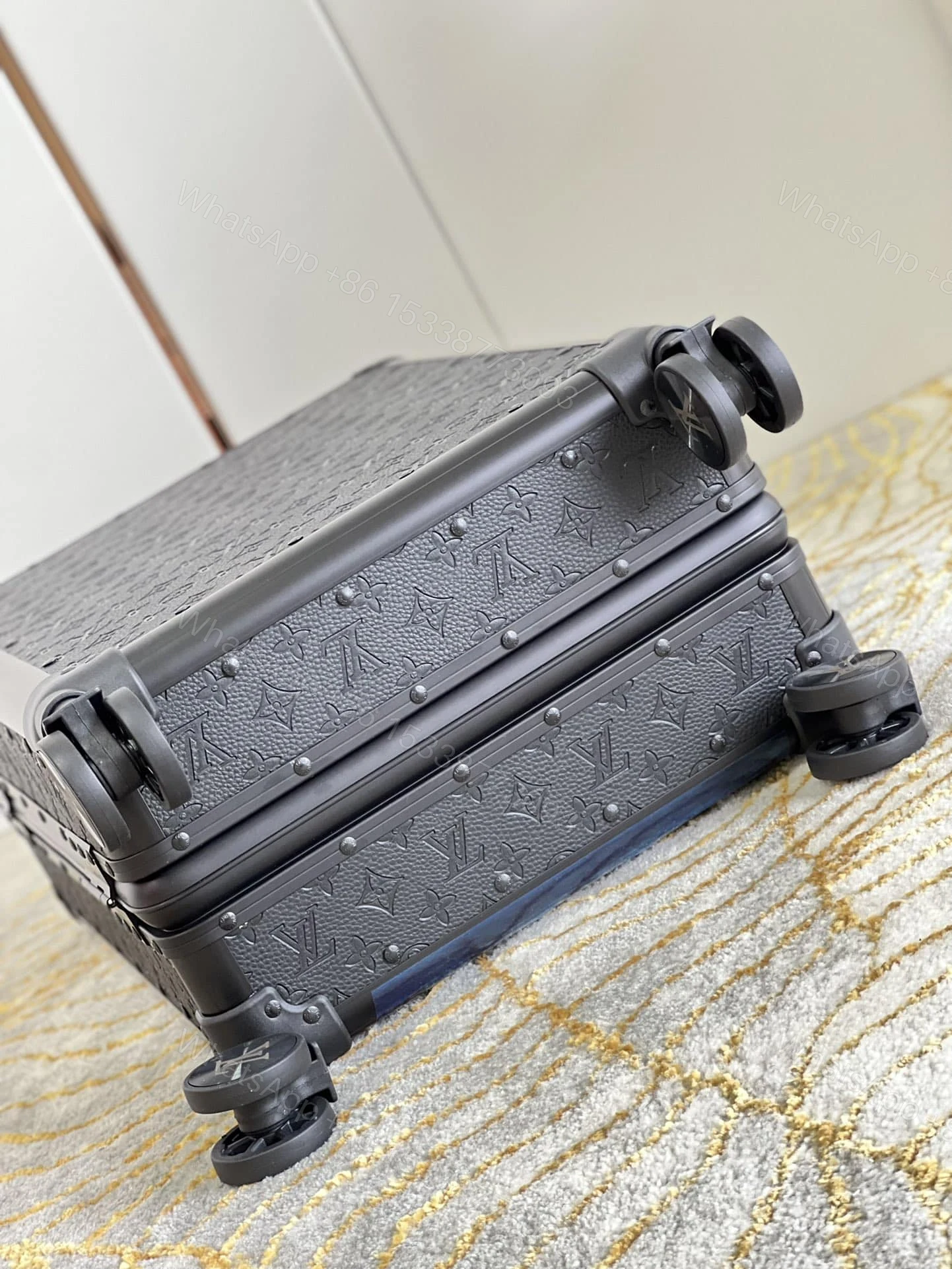 View 7 of Louis Vuitton Horizon Rolling Trunk Suitcase Monogram Eclipse Coated Canvas Black 55Cm