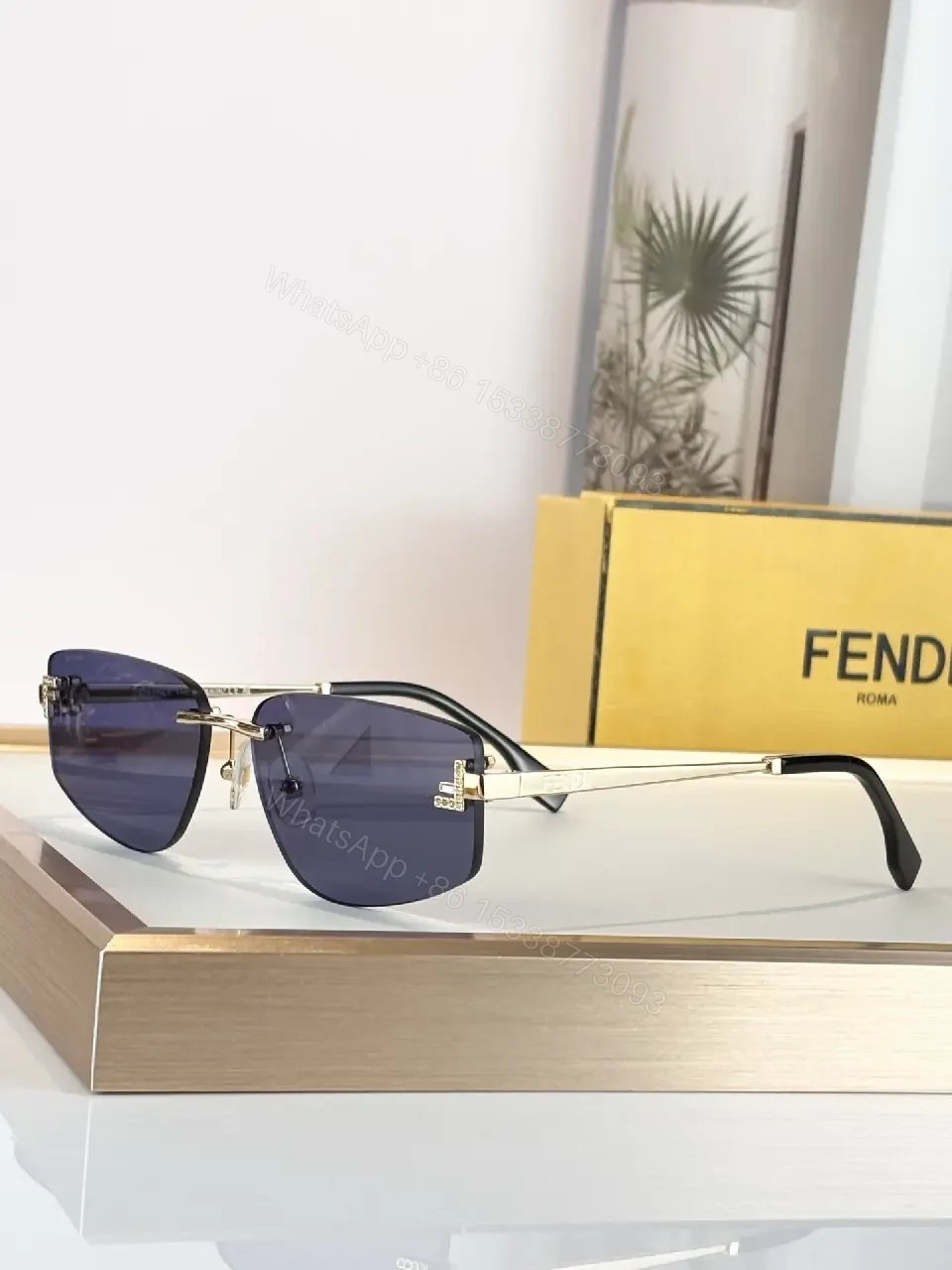 View 8 of Bold Minimalist Square Sunglasses, Polarized UV400, Metal Frame
