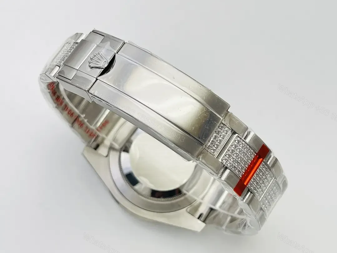 View 8 of Rolex GMT-Master II Black Dial Paved Diamond Bezel 40mm RLX-GMT-BLK-DIA-PAV40