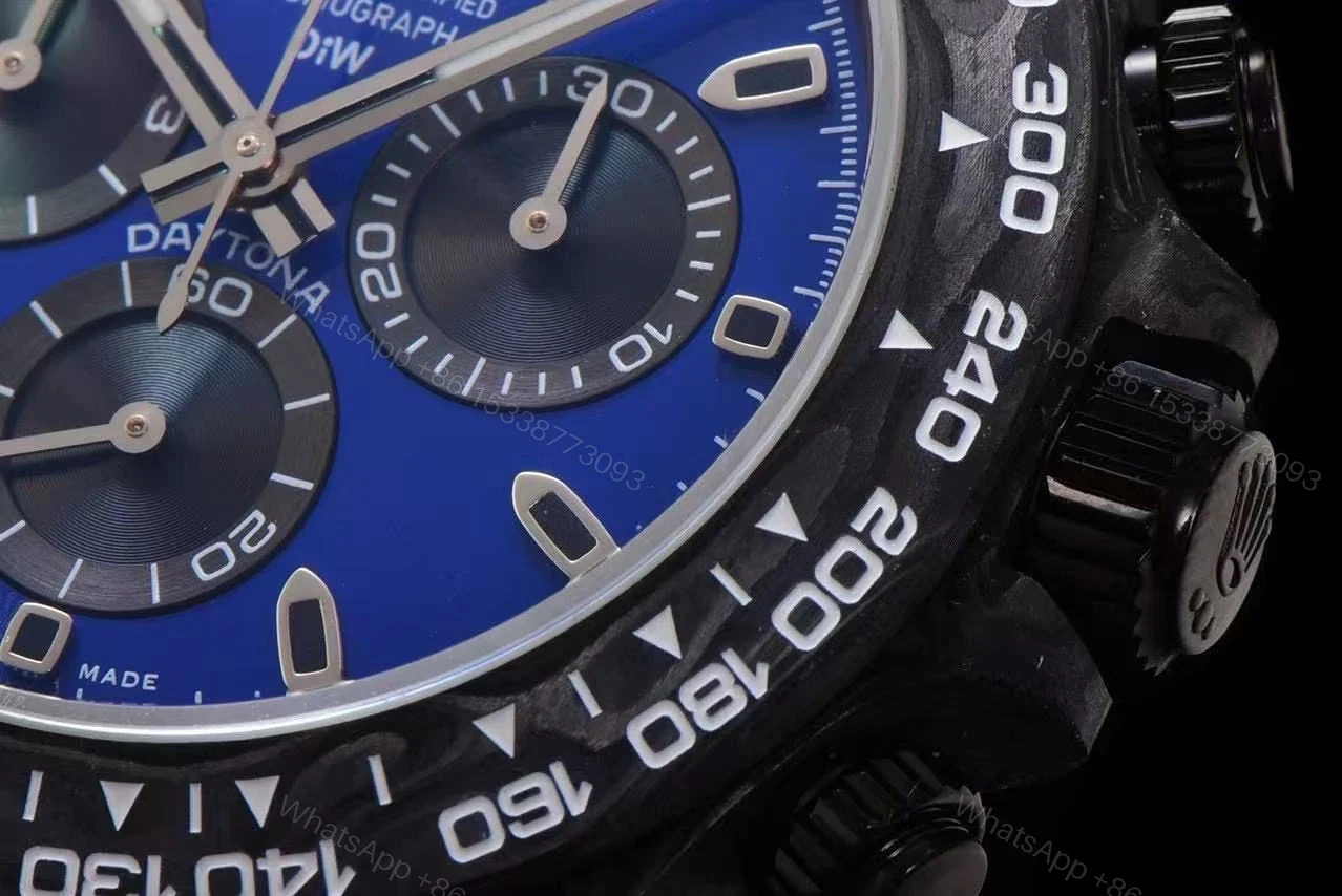 View 16 of Replica DiW Rolex Cosmograph Daytona Miami Blue Carbon