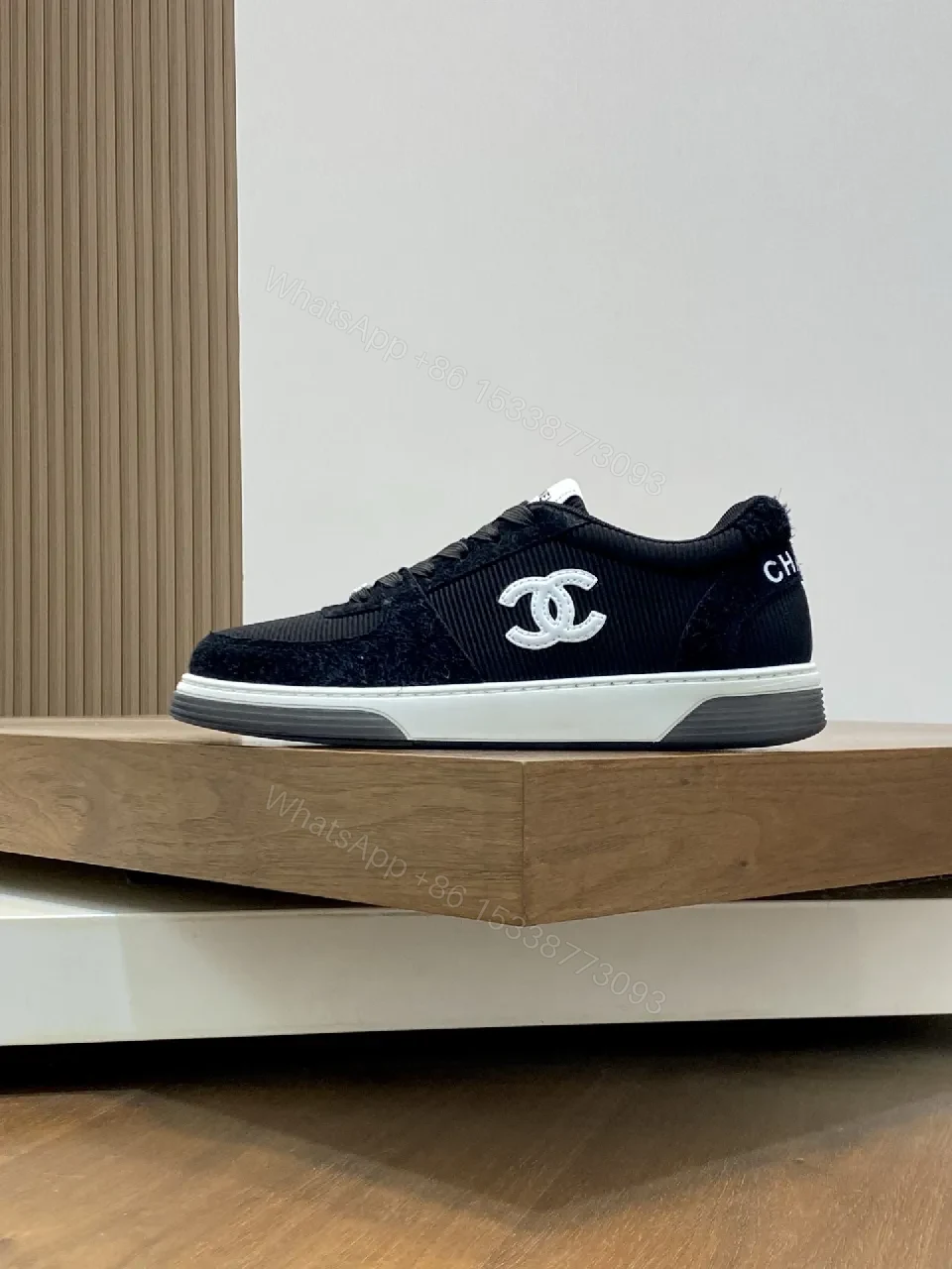 View 7 of Low-Top Luxury Knit Sneakers with Signature Logo