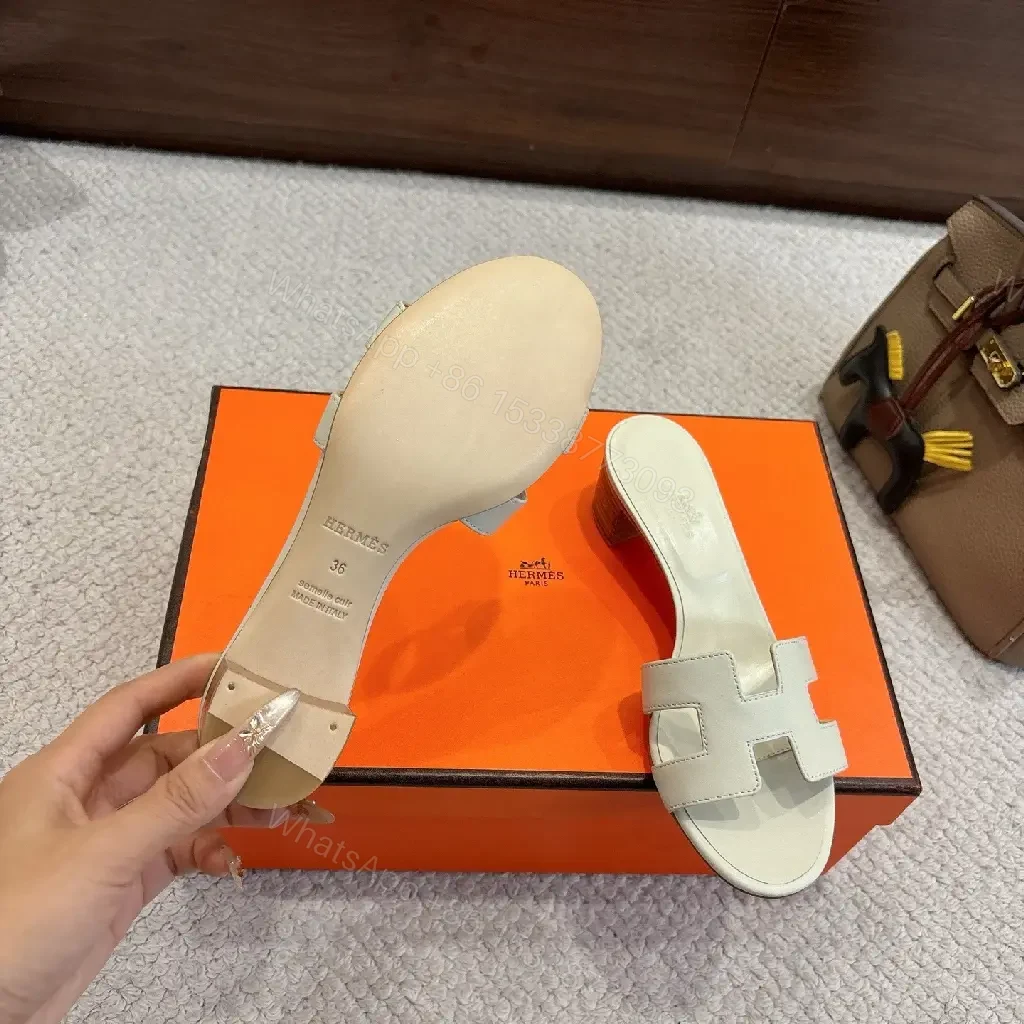 View 9 of Sophisticated Leather Slides: Minimalist, Signature Flair, Comfort
