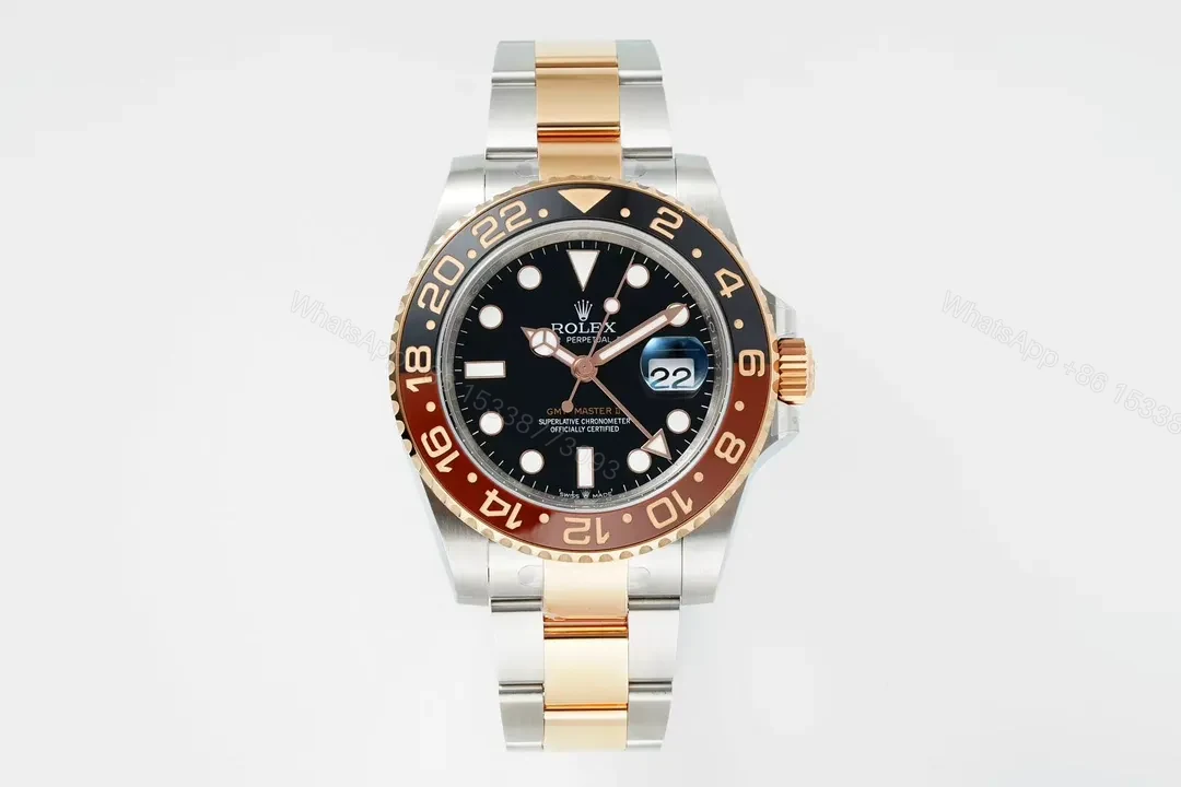EW Factory Clean Factory EWE V5 GMT Black Dial Two-Tone Watch — view 1