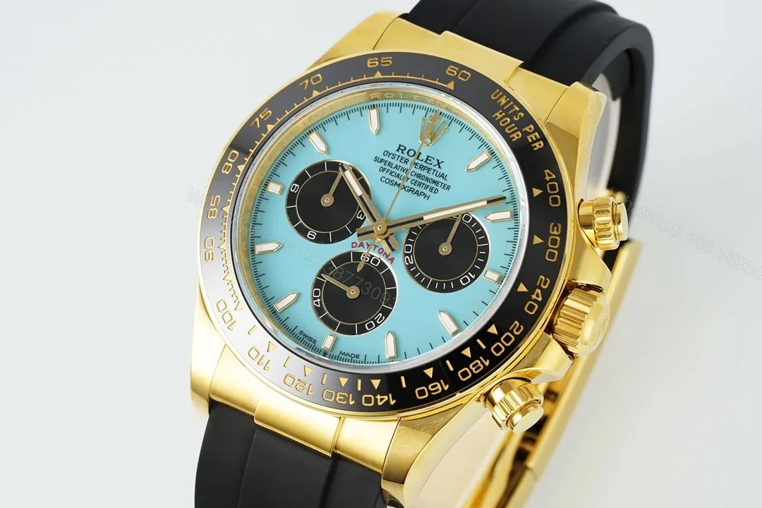 View 3 of ROF Factory Clean Factory APS Daytona Gold Blue Dial Watch