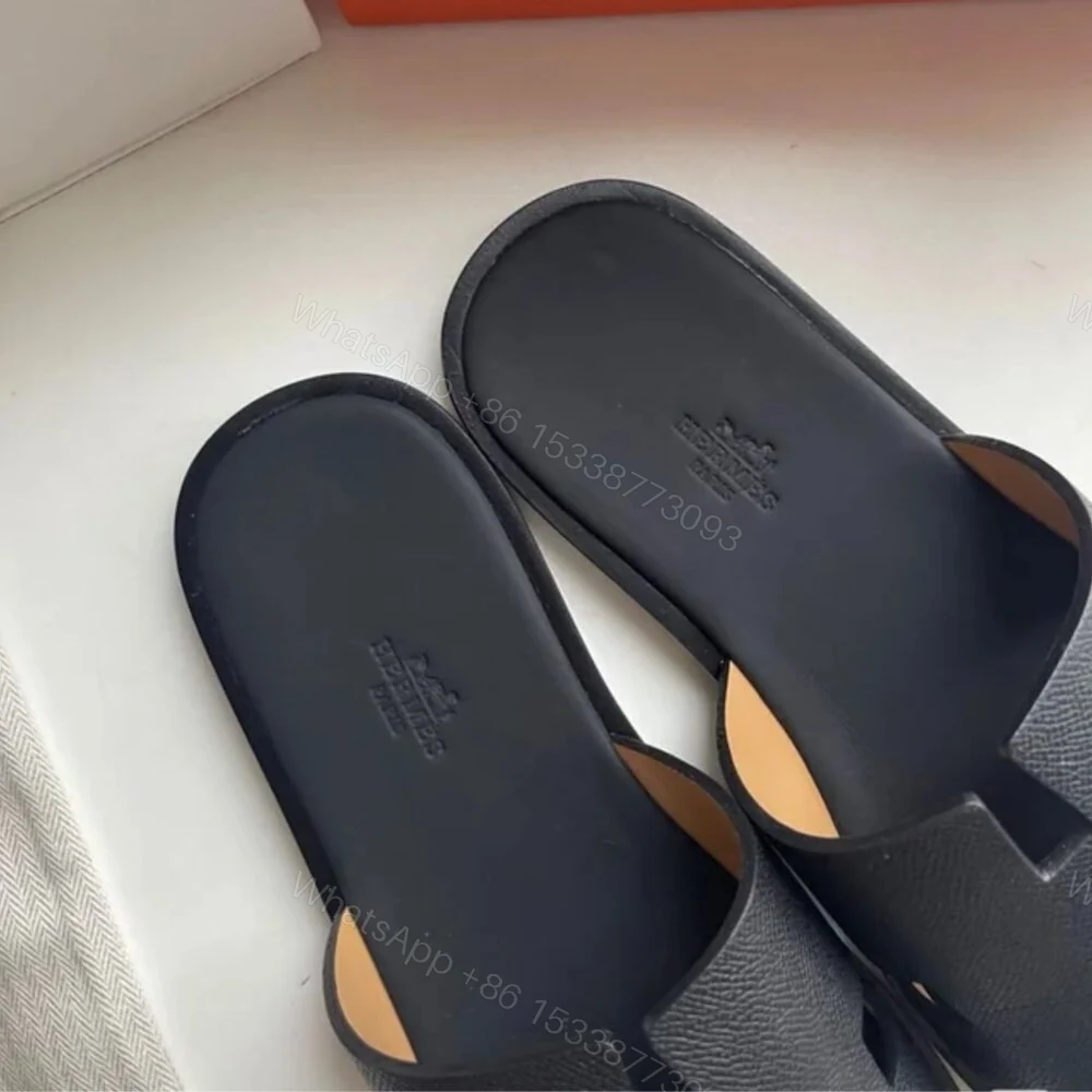 View 4 of Hermes Izmir Sandal Black For Men