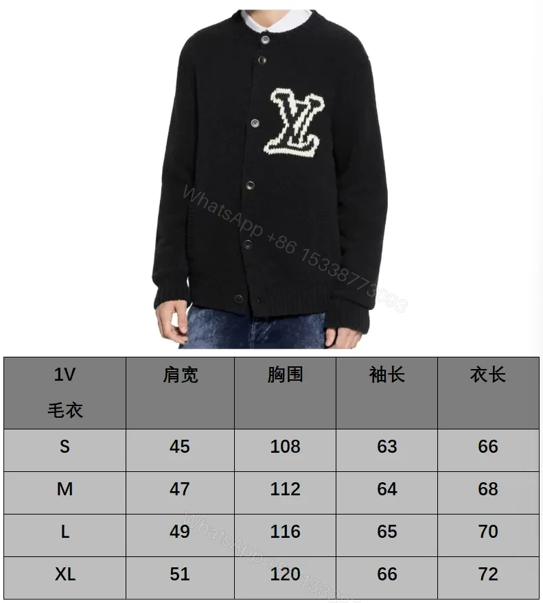 View 9 of Black Boucle Cardigan | Luxe Texture + Signature Logo + Cozy Warmth