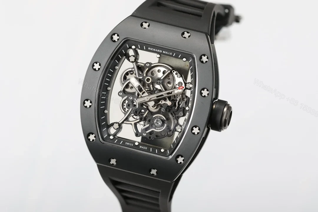 View 4 of Richard Mille RM055 White Ceramic RMUL2 White Shock Absorber Integrated Movement Edition RM055-WC-RMUL2-WHITE-2100