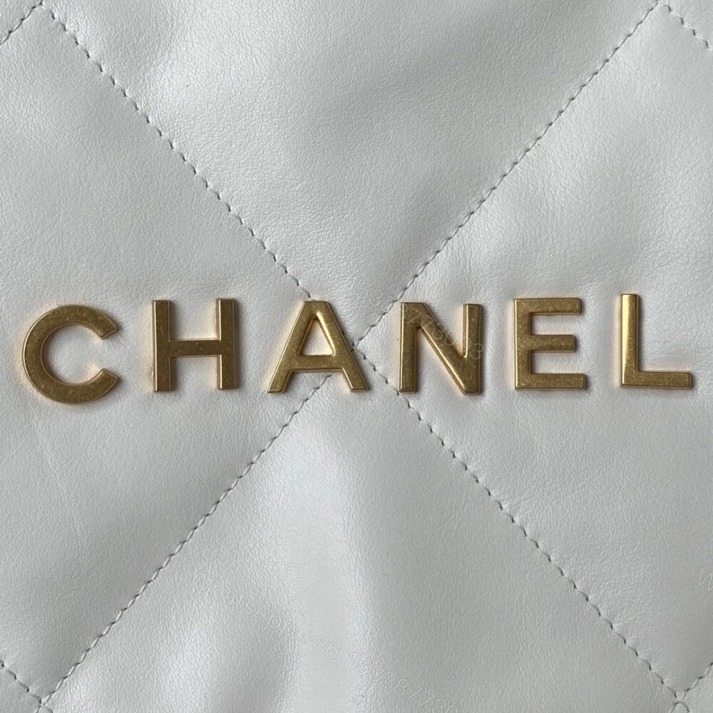 View 3 of Chanel 22 Small Handbag White 37Cm AS3260 B09859 10601