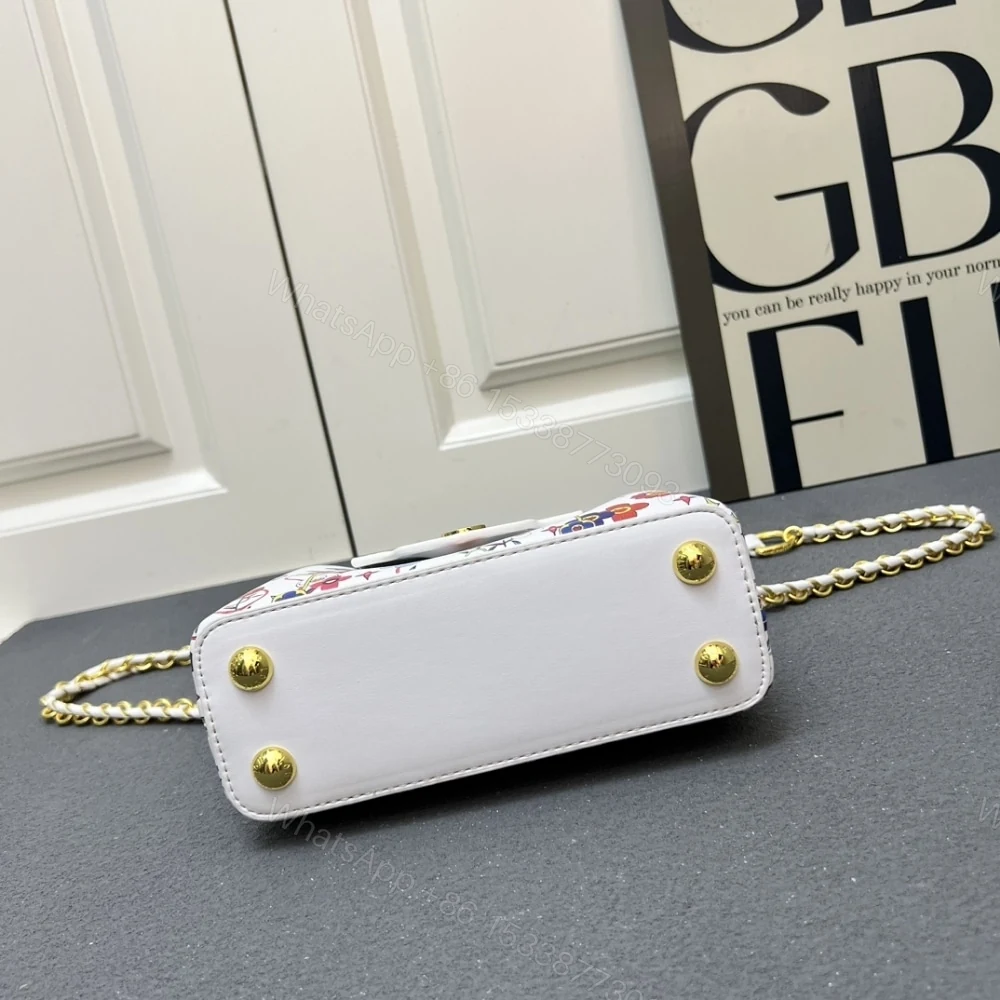 View 6 of Louis Vuitton X Murakami Capucines East West Mini White 21Cm M13246