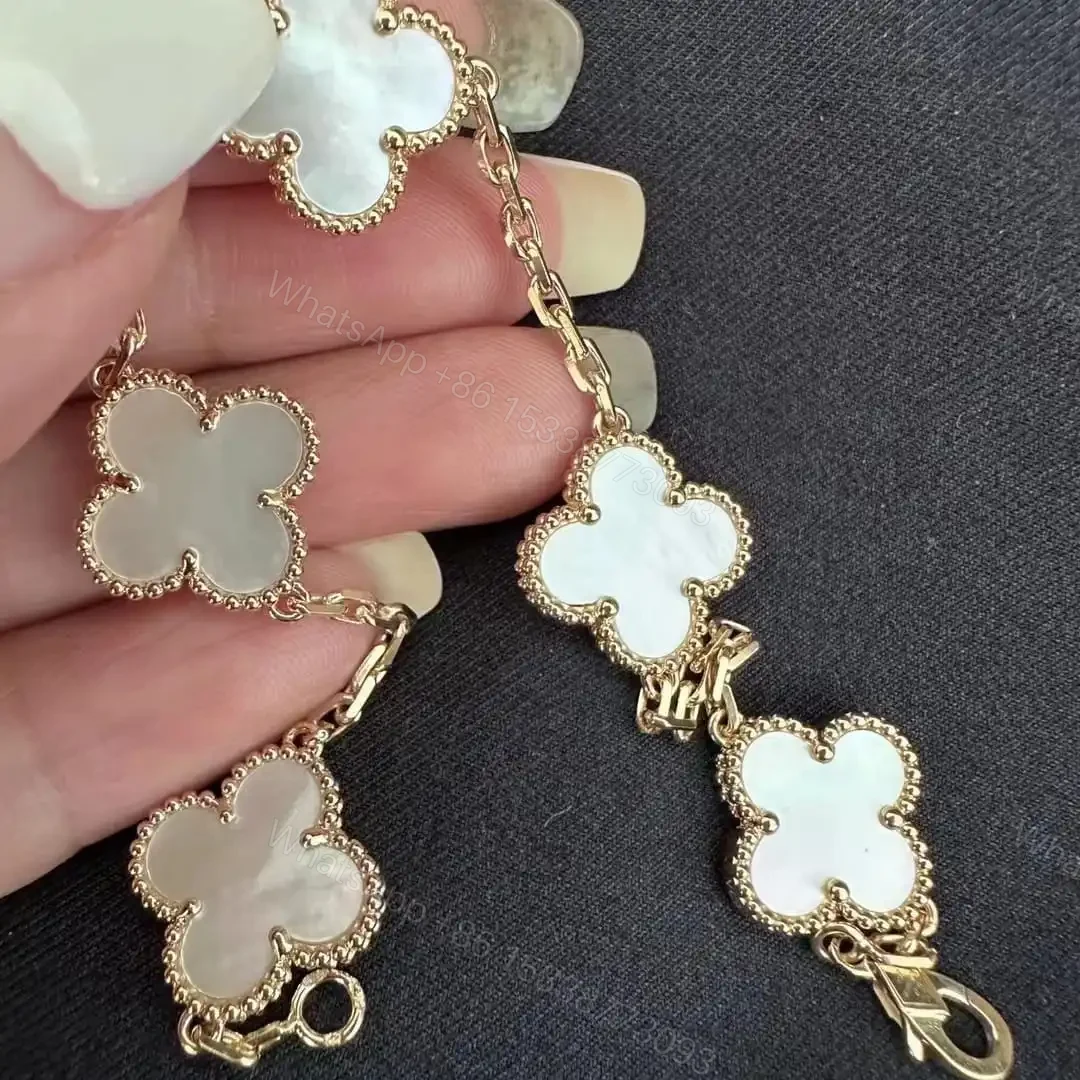 View 15 of 高仿首飾VanCleef&Arpels*RF41800貝母黃金手鏈
