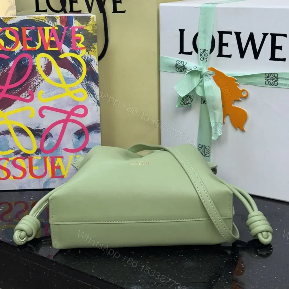View 5 of 高仿Loewe*Flamenco系列3916福袋包淺梨色Mini免檢版