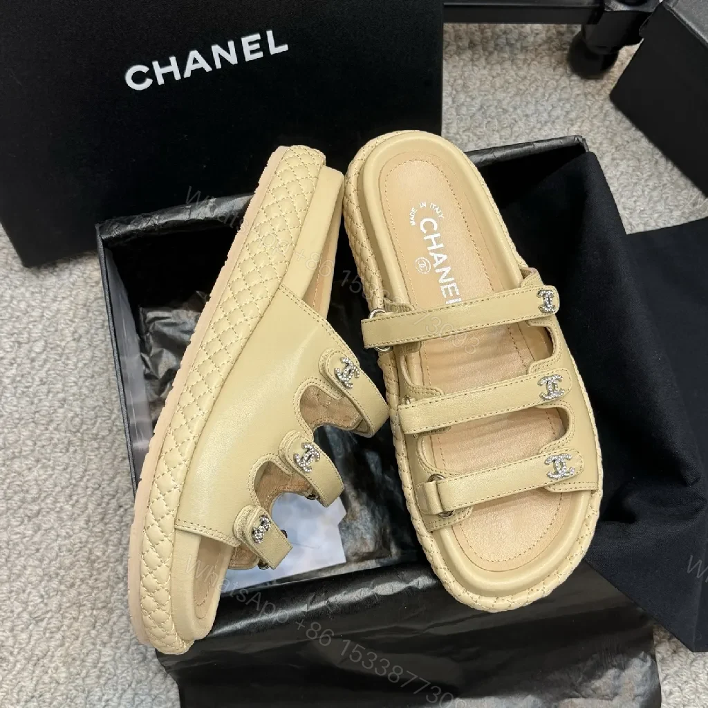View 9 of Beige Leather Sandals – Couture Texture, All-Day Comfort