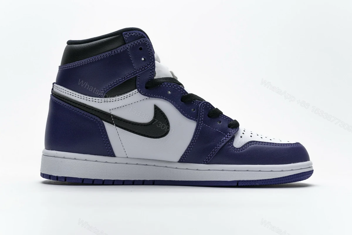 View 2 of Air Jordan 1 Retro High Court Purple White 555088-500