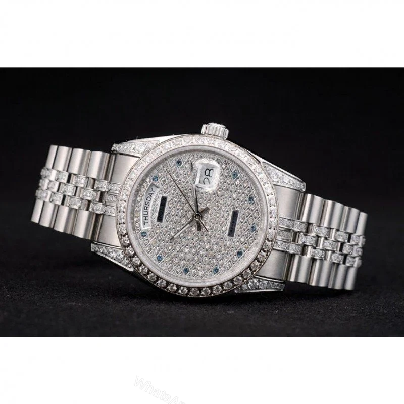 View 5 of Replica Rolex Day-Date Diamond Dial 41985 36 mm