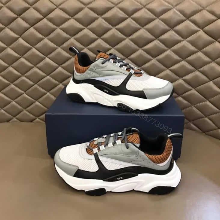 View 2 of B22 SNEAKER TECHNICAL MESH WITH AND CALFSKIN – CD107