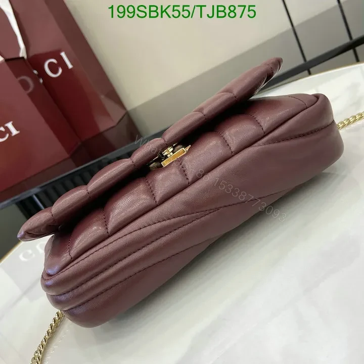 View 15 of Gucci Rosso Ancora Red Leather Mini Top Handle Bag HG258