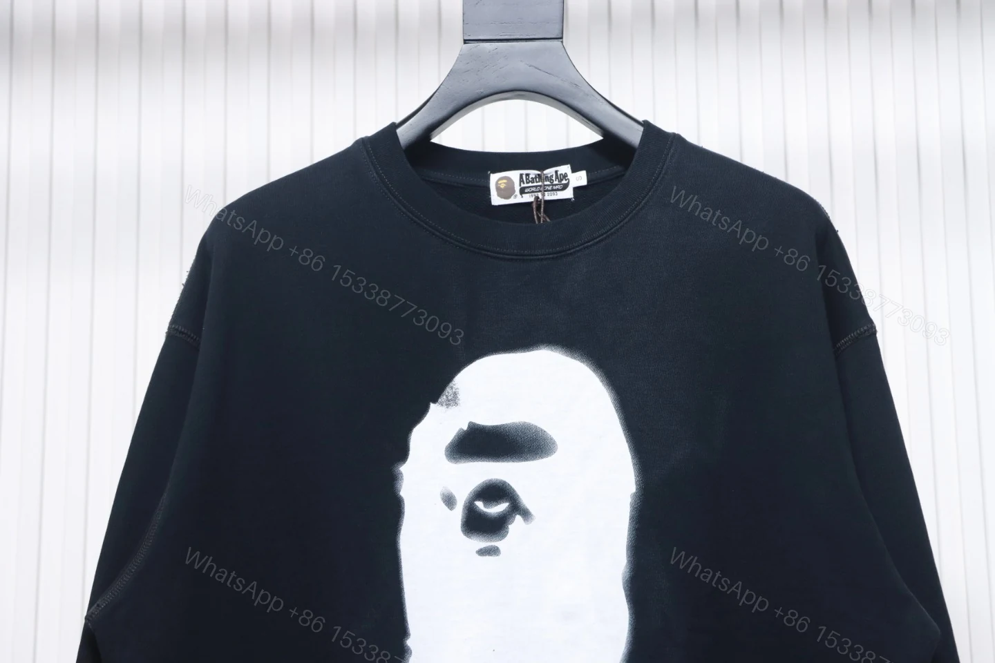 View 2 of BAPE 24FW Ape Head Black Sweatshirt