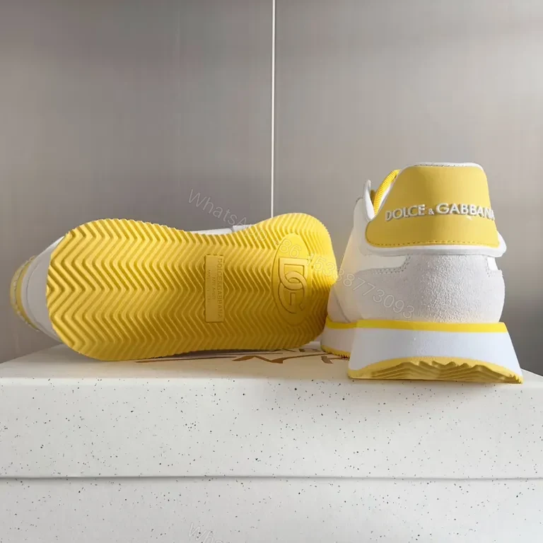 View 3 of Minimalist Revival Yellow DG-Inspired Sneakers