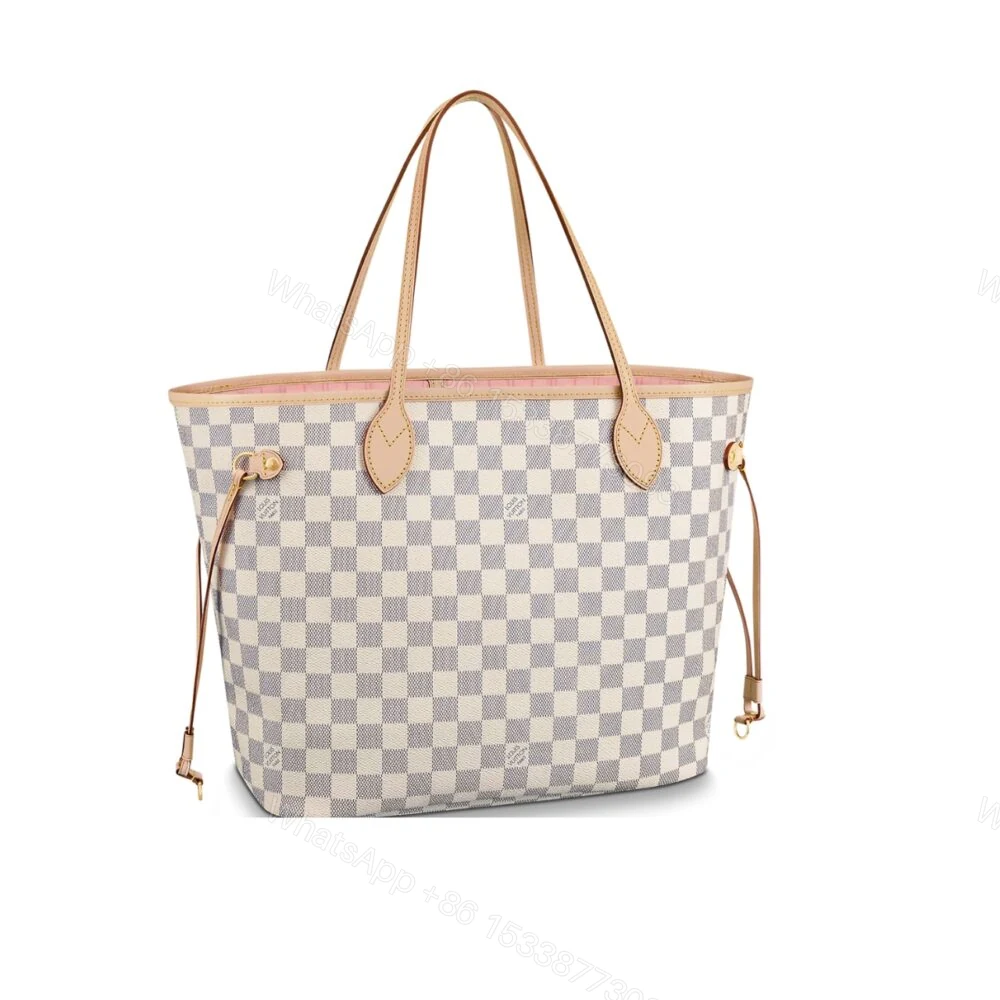 Louis Vuitton Neverfull MM Damier Azur Pink 31Cm N41605 — view 1