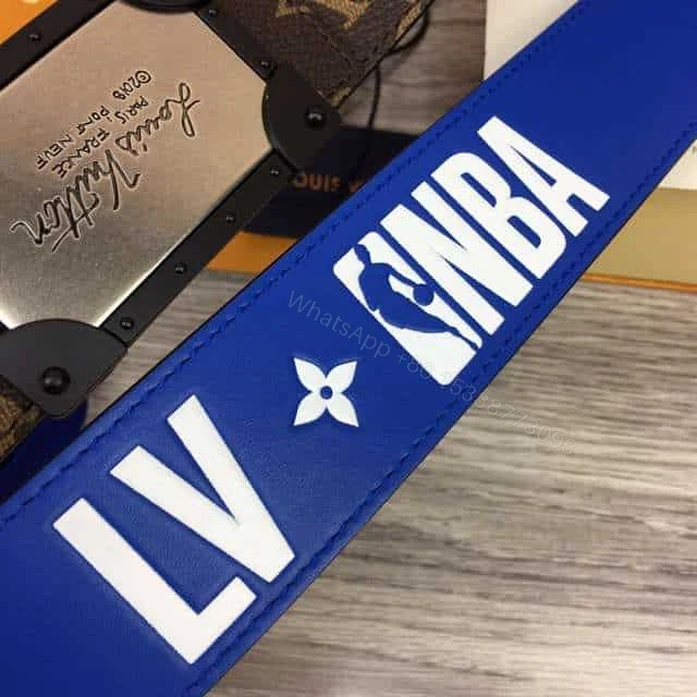 View 10 of LOUIS VUITTON X NBA 3 STEPS 40MM REVERSIBLE MONOGRAM CANVAS BELT – B97