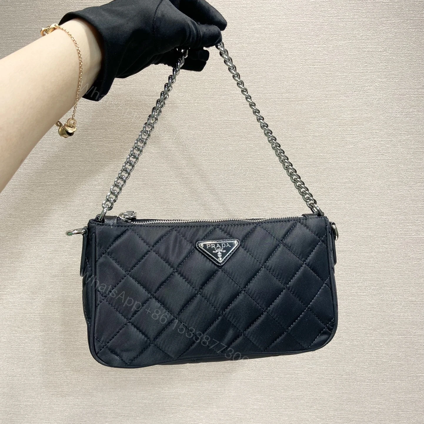 View 10 of 高仿Prada*Re-Edition系列麻將包1BH026免檢版