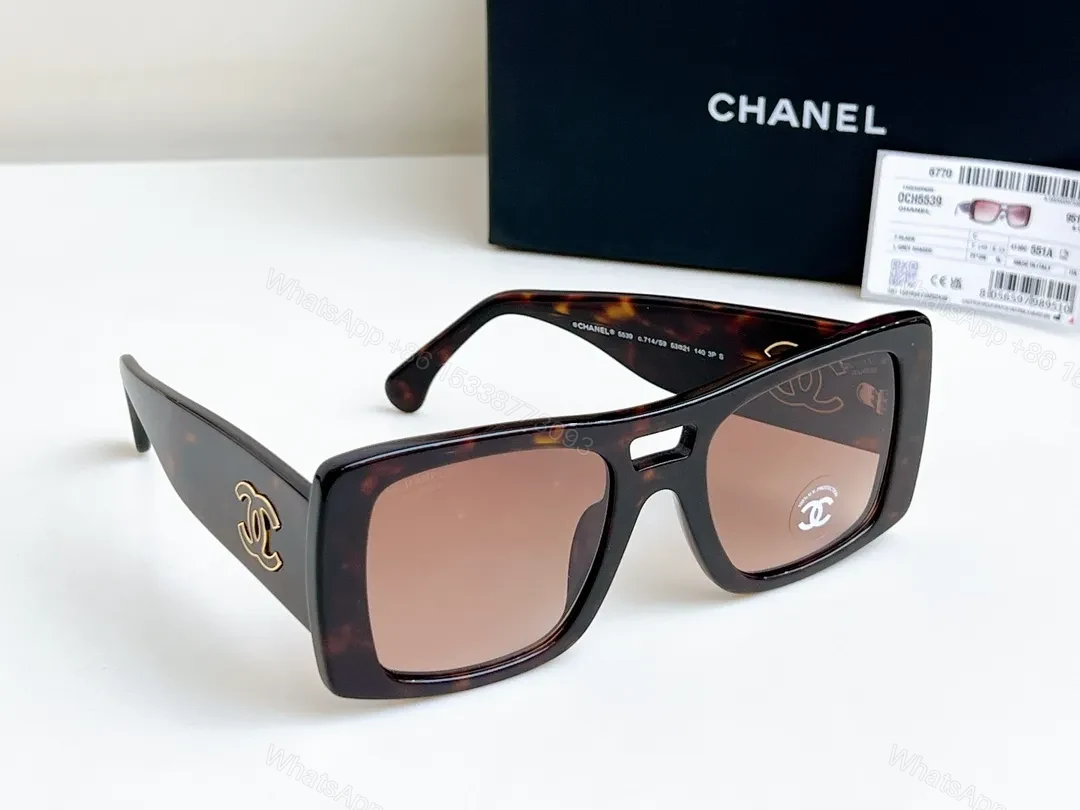 View 8 of Bold Tortoise Acetate Oversized Sunglasses with Gold Logo Details