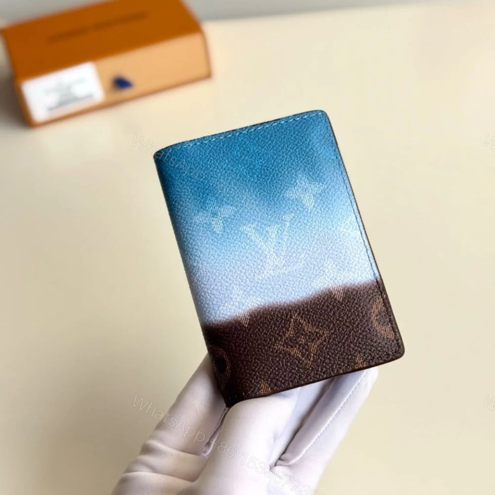View 3 of Louis Vuitton Pocket Organizer Blue 11Cm M28004