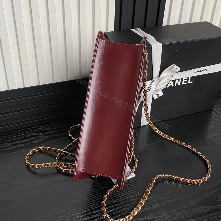 View 8 of Chic Quilted Velvet Bag with Gold Chain Strap â€” Luxury Everyday