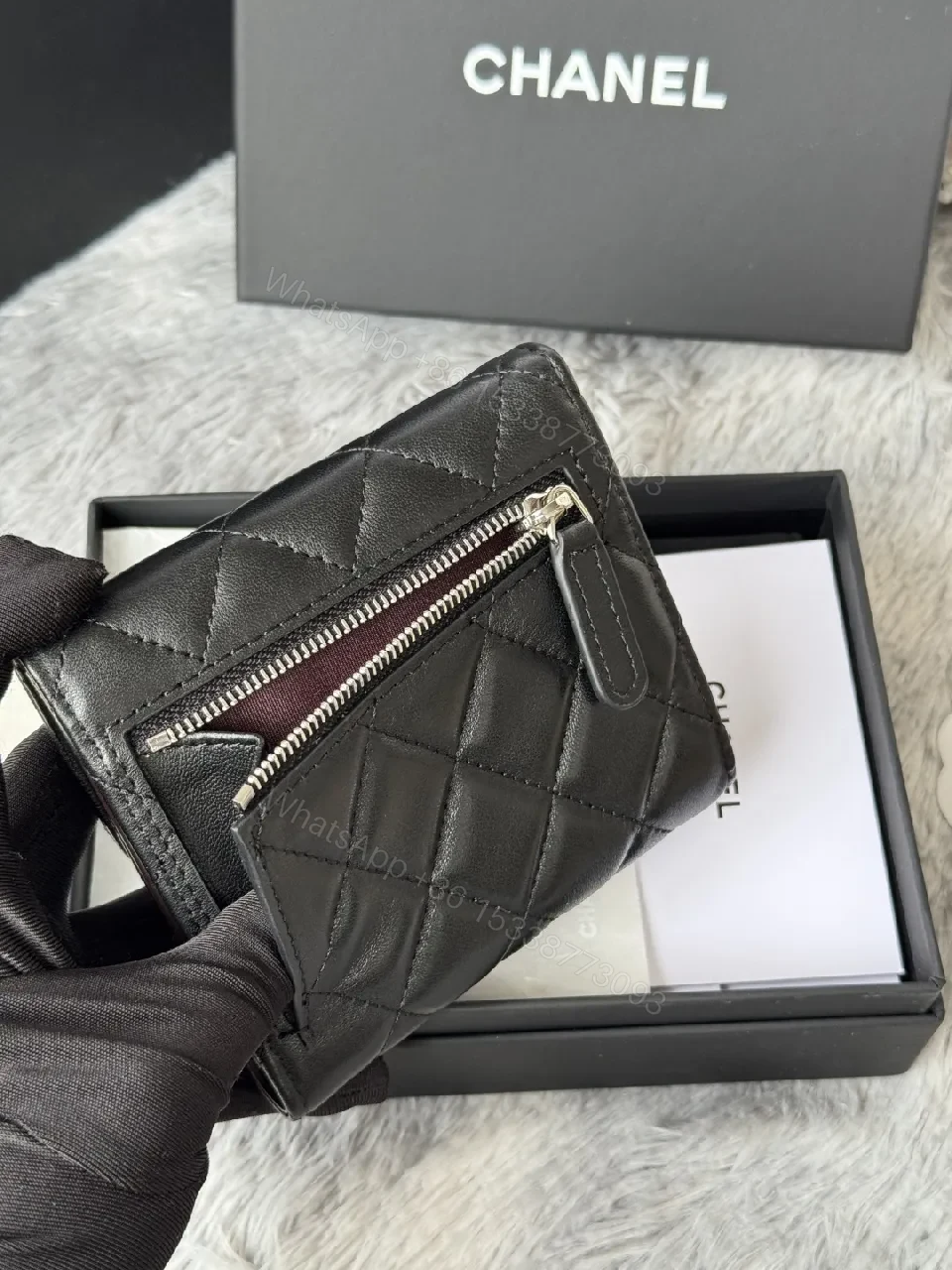 View 7 of Quilted Leather Wallet—Compact Luxury, Everyday Practicality