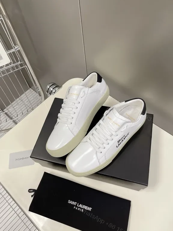 View 9 of Crisp White Leather Sneaker: Luxury Everyday Style