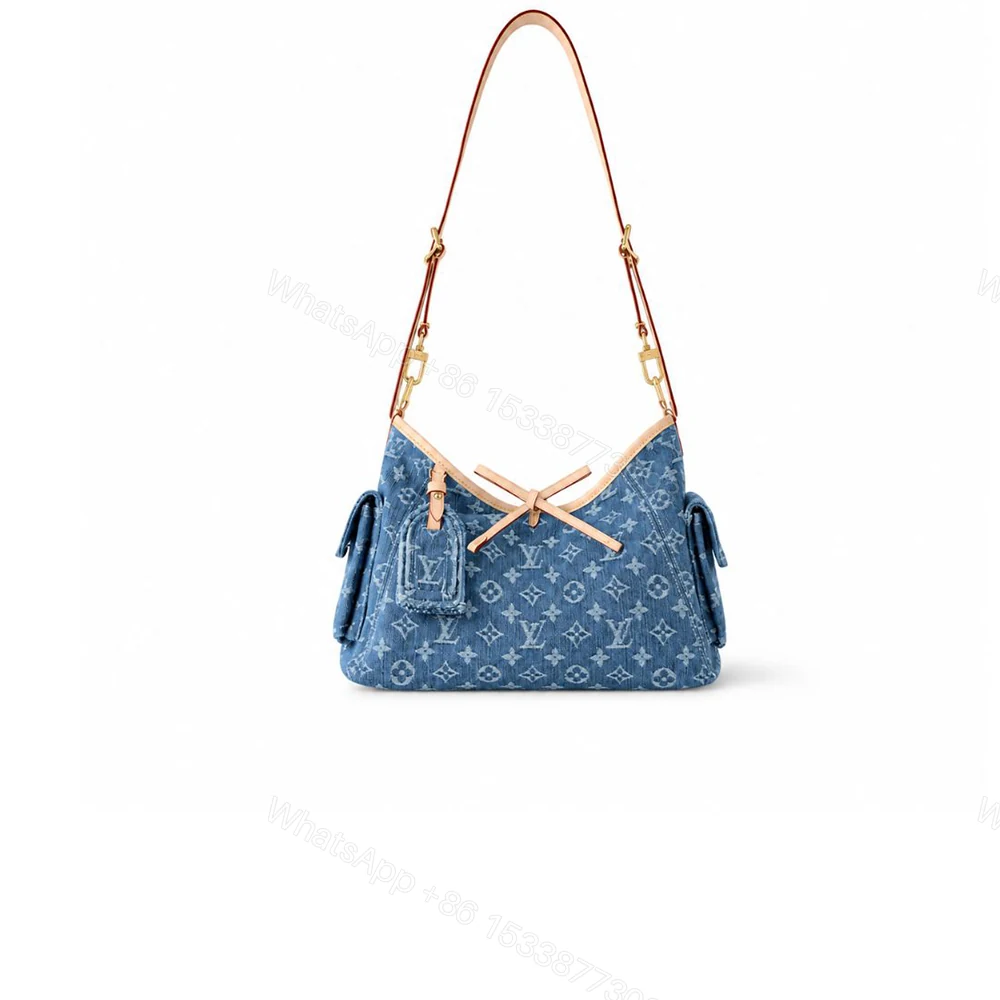 Louis Vuitton Carryall Cargo PM Blue Denim 33Cm — view 1