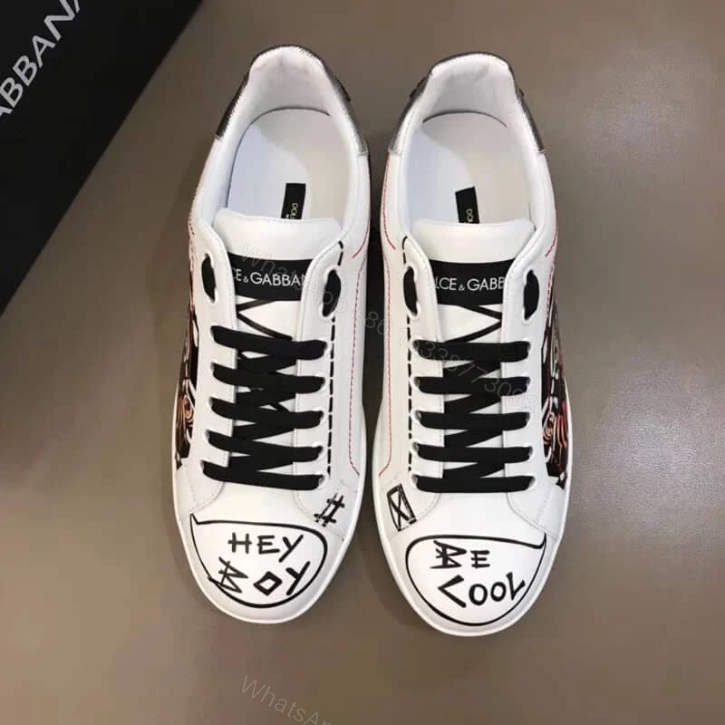 View 4 of DOLCE & GABBANA PORTOFINO SNEAKERS WITH APPLIQUS – DG019