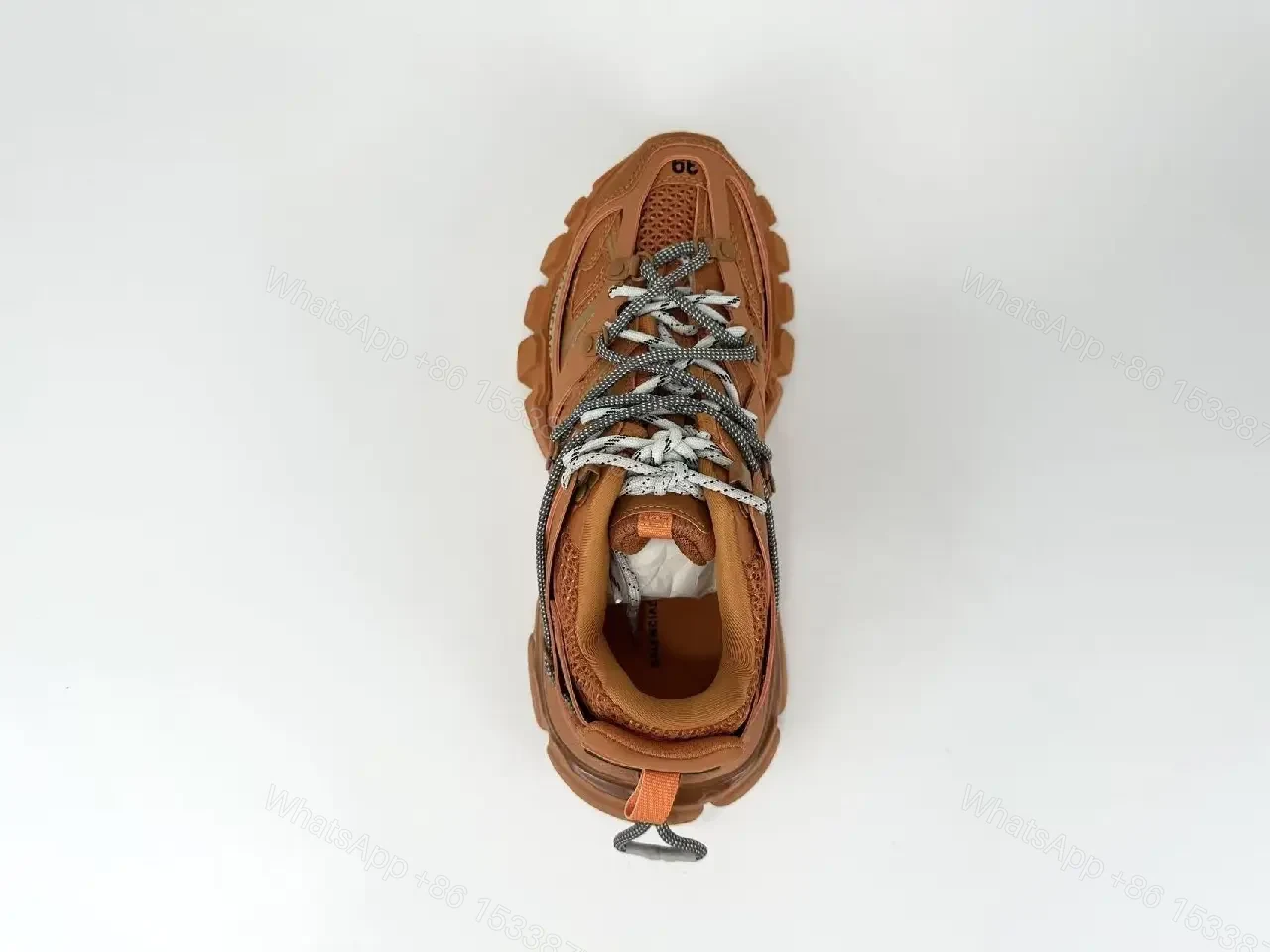 View 7 of Chunky Leather-Texture High-Tops with Rugged Outsole