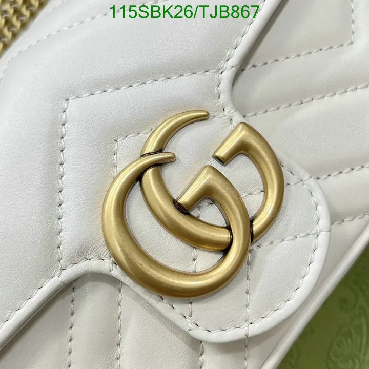 View 22 of Gucci Super Mini Bag in Beige Matelassé Chevron Leather 476433