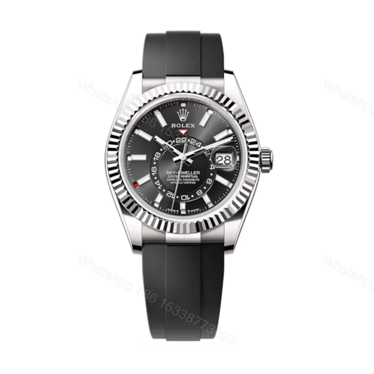 Superclone Rolex Sky-Dweller Bright black Dial 336239 — view 1