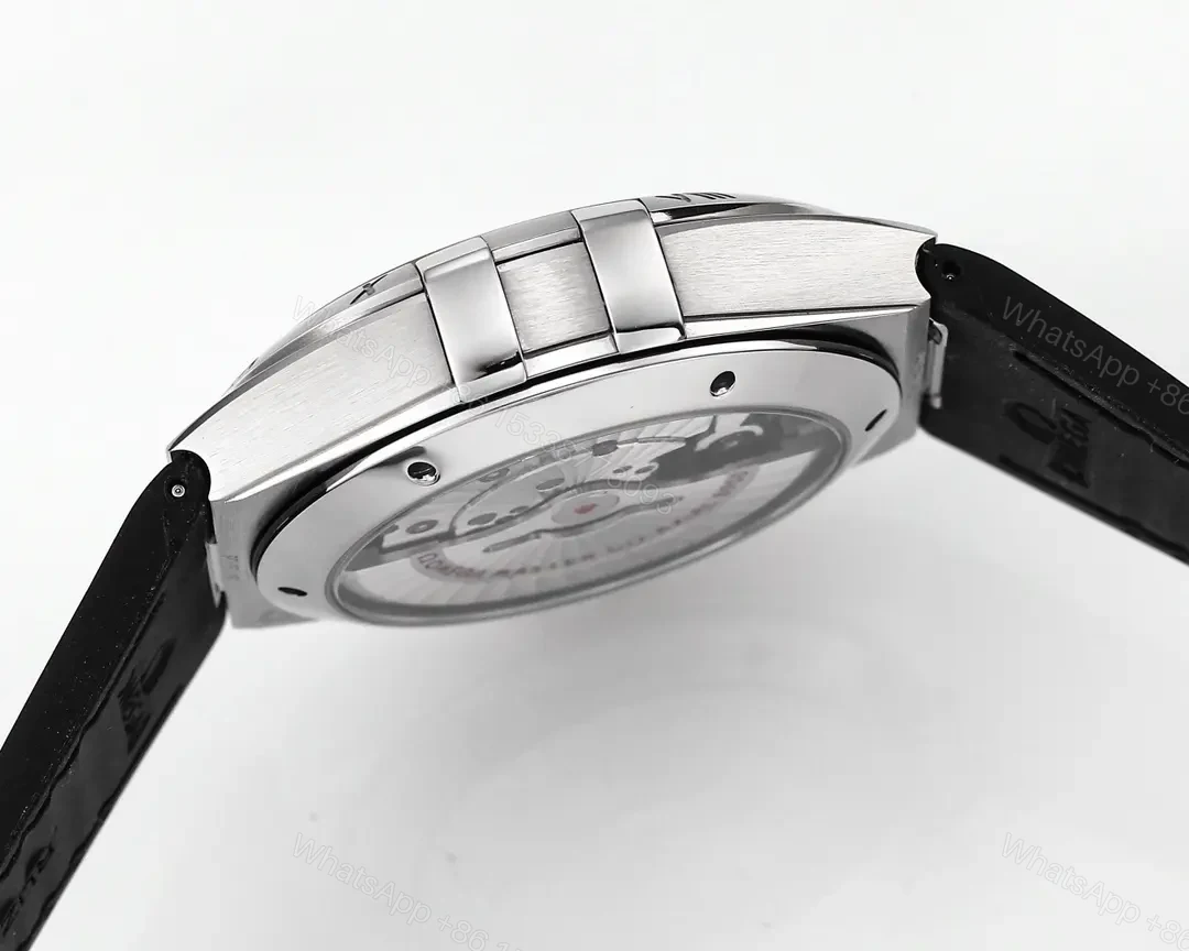 View 7 of Omega Constellation Meteorite Series 5th Generation Watch 41MM Silver Dial with Black Strap