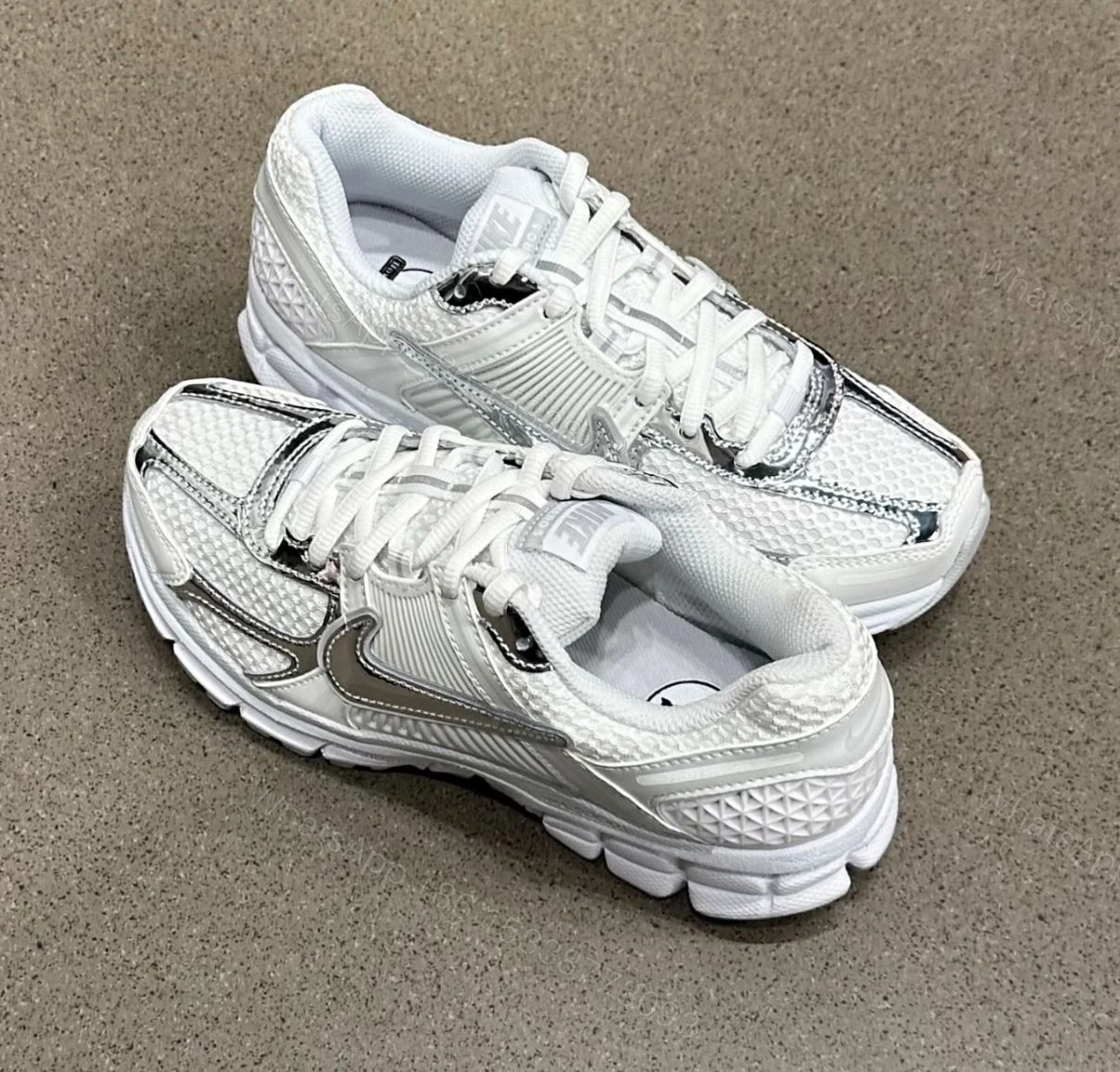 View 2 of FIRST COPY NIKE ZOOM VOMERO WHITE SILVER FOR GIRLS