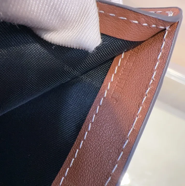 View 7 of Cognac Burberry Heritage Wallet: Classic Plaid, Slim Bi-Fold