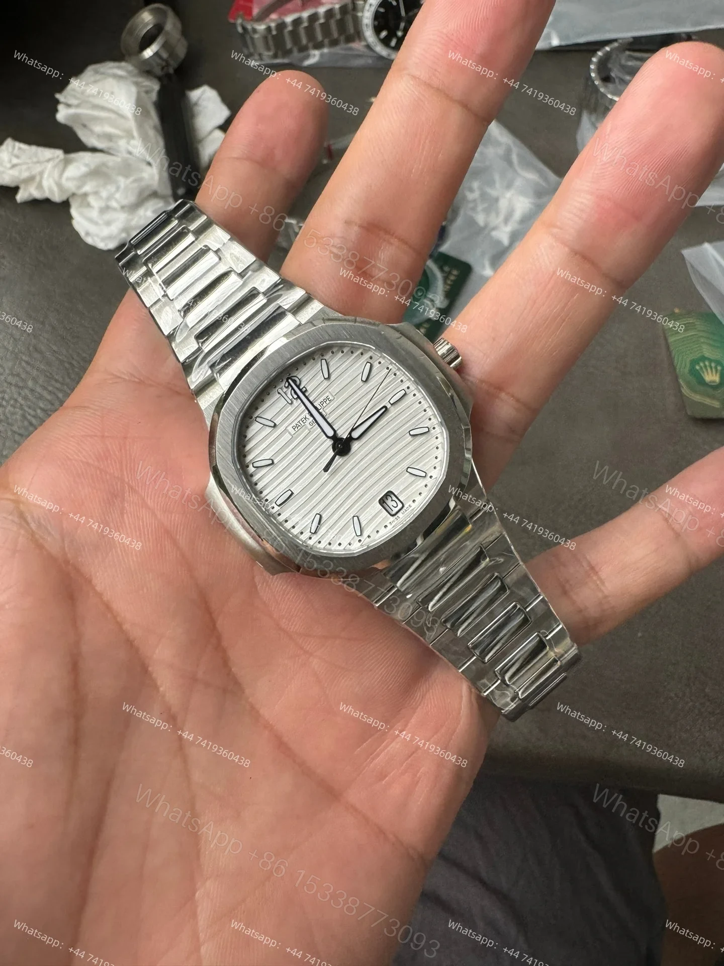 View 3 of Patek Philippe Super Clone Nautilus 7118/1A-010 White Dial 35.2mm