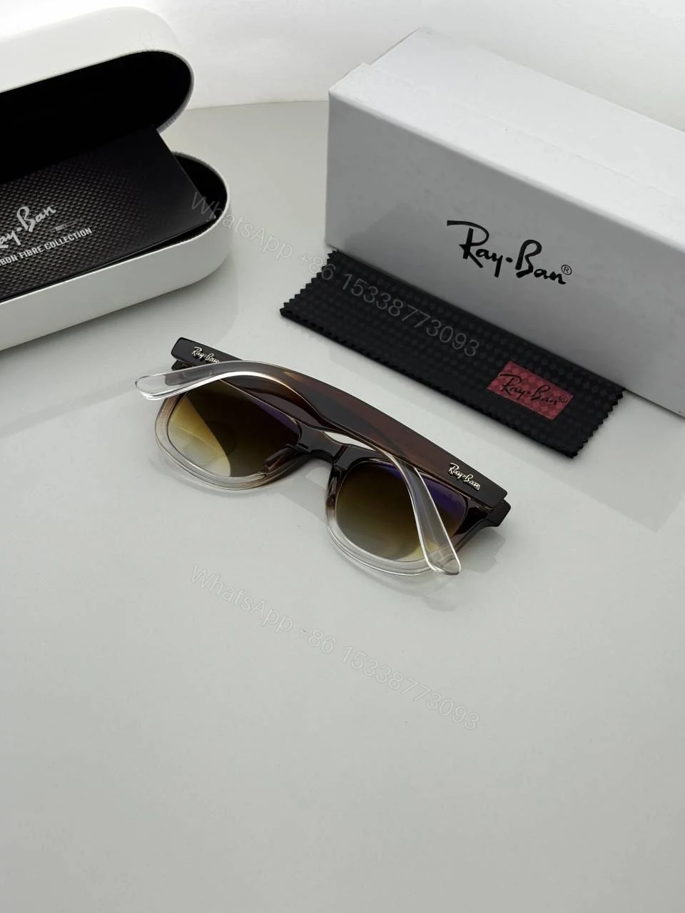 View 3 of First Copy Ray Ban 2140 Brown Shaded Luxury Designer Sunglasses UV Protected Premium Eyewear